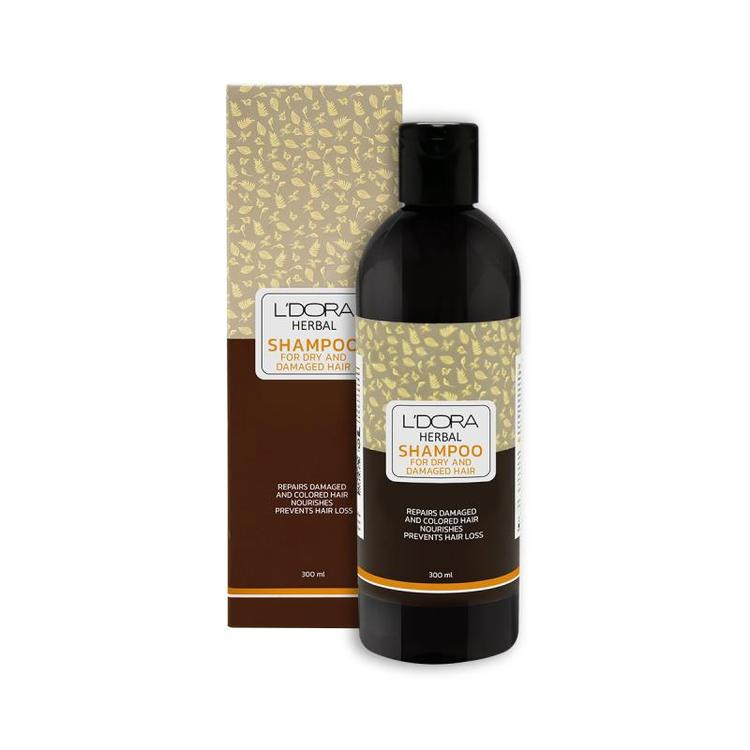 شامپو گیاهی مناسب موهای خشک و آسیب دیده لدورا هربال 300ml