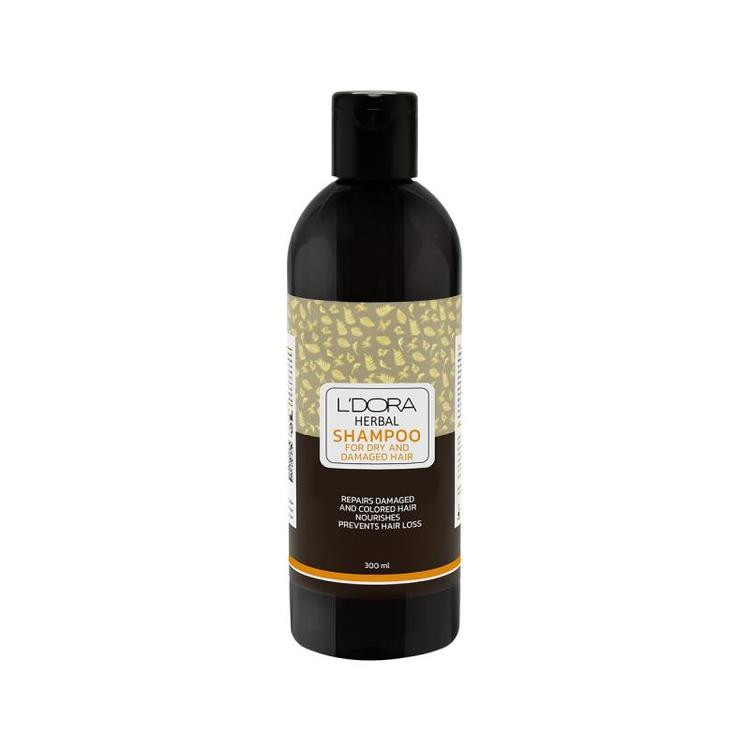 شامپو گیاهی مناسب موهای خشک و آسیب دیده لدورا هربال 300ml