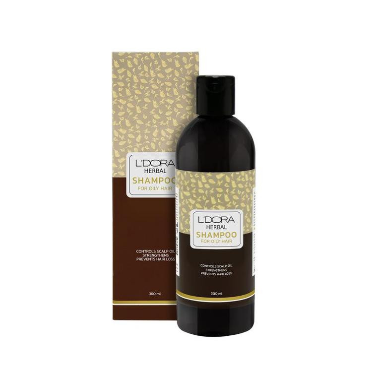 شامپو گیاهی مناسب موهای چرب لدورا هربال 300ml