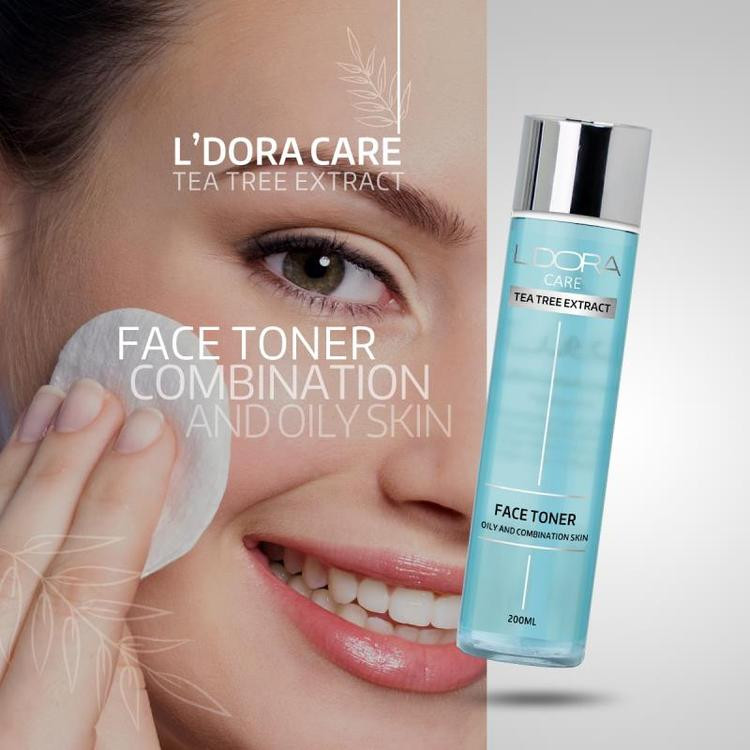 تونر پوست چرب و مختلط لدورا کر 200ml