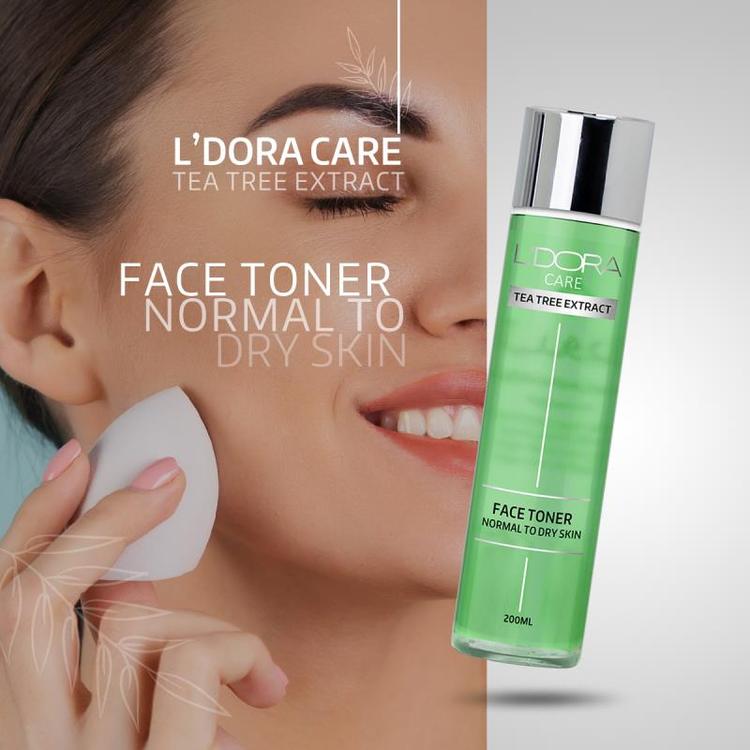 تونر پوست نرمال تا خشک لدورا کر 200ml