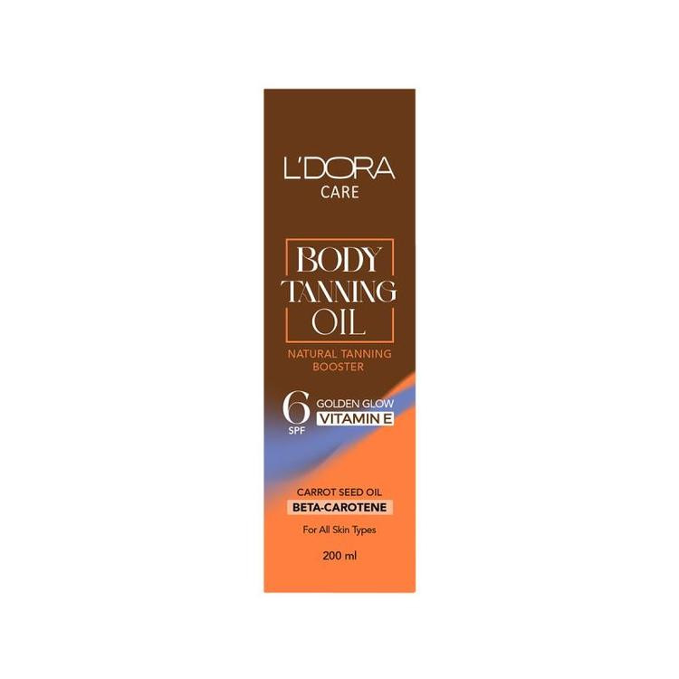 روغن برنزه کننده بدن حاوی بتاکاروتن و روغن هویج 6 SPF حجم 200ml
