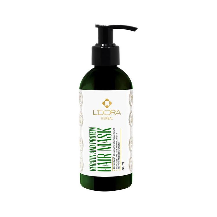 ماسک گیاهی پروتیینه و کراتینه موی سر لدورا هربال 200ml